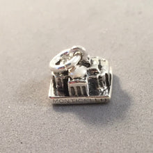 Load image into Gallery viewer, MONTICELLO .925 Sterling Silver 3-D Charm Pendant Thomas Jefferson Plantation Virginia Home Landmark Travel tu46