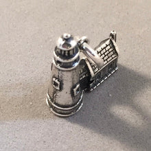 Load image into Gallery viewer, HECETA HEAD LIGHTHOUSE .925 Sterling Silver Charm Pendant Oregon Coast Beach Pacific Ocean Florence nw26