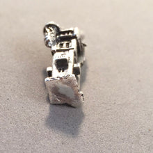 Load image into Gallery viewer, CASTLE TOWER .925 Sterling Silver 3-D Charm Pendant Scotland Ireland England UK Turret Souvenir tb34