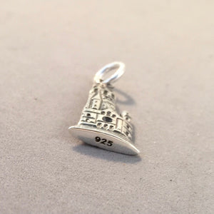 KAISER WILHELM Memorial Church  .925 Sterling Silver Charm Pendant Europe Germany Berlin Souvenir tg20