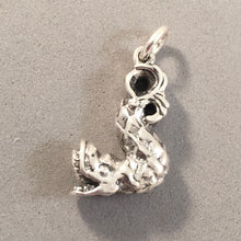 Load image into Gallery viewer, SEA SERPENT .925 Sterling Silver 3-D Charm Pendant Monster Fish Statue Detailed Fantasy Fairytale Mythical Animal Chinese nt61