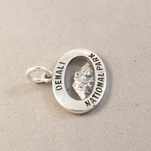 Load image into Gallery viewer, DENALI National Park .925 Sterling Silver Charm Pendant Mountain Alaska Souvenir np24