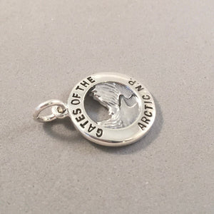 GATES Of The ARCTIC National Park .925 Sterling Silver Charm Pendant Arctic Circle Alaska Souvenir np25