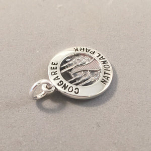 CONGAREE National Park .925 Sterling Silver Charm Pendant South Carolina Souvenir np56