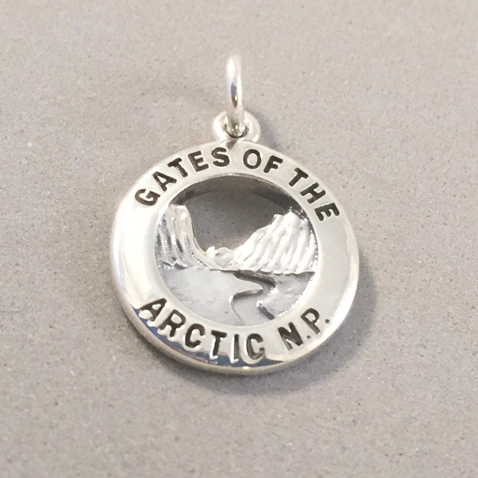 GATES Of The ARCTIC National Park .925 Sterling Silver Charm