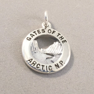 GATES Of The ARCTIC National Park .925 Sterling Silver Charm Pendant Arctic Circle Alaska Souvenir np25