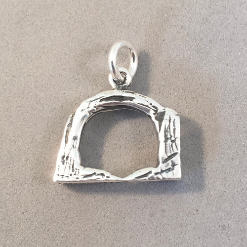 RAINBOW BRIDGE .925 Sterling Silver 3-D Charm Pendant National Monument Arizona Travel Tourist Souvenir New pm16