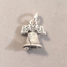 Load image into Gallery viewer, LIBERTY BELL .925 Sterling Silver Charm Pendant Philadelphia Pennsylvania Independence Hall Travel Souvenir New tu01