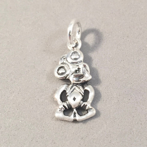 MAORI TIKI .925 Sterling Silver Charm Pendant Silver New Zealand Heitiki Hei Tiki Symbol Souvenir TR21