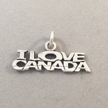 Load image into Gallery viewer, Sale!!! I LOVE CANADA .925 Sterling Silver Charm Pendant Travel Places New SL84D