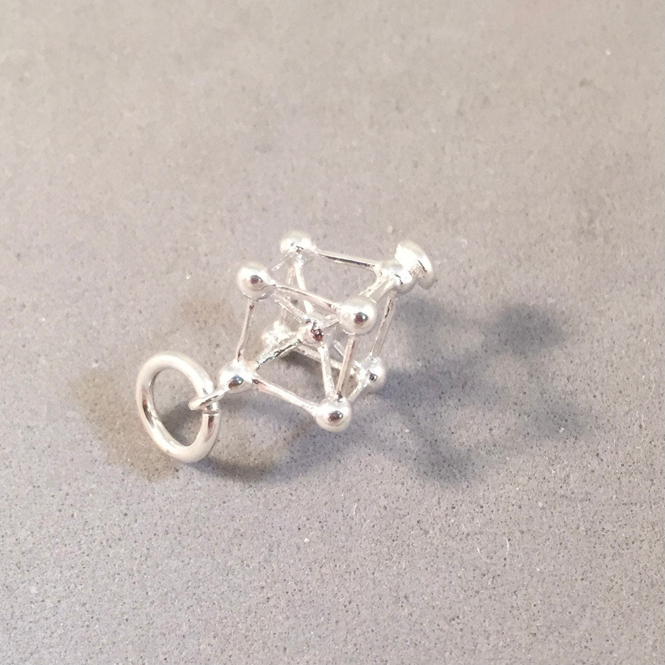 ATOMIUM Sterling Silver Small Light Charm Pendant Brussels