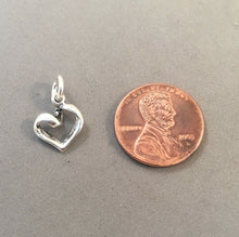 Load image into Gallery viewer, Sale! TWISTED HEART .925 Sterling Silver Charm Pendant Looped Love Valentine Sweet Little Shiny High Polish SL18K