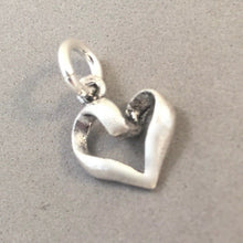 Load image into Gallery viewer, Sale! TWISTED HEART .925 Sterling Silver Charm Pendant Looped Love Valentine Sweet Little Shiny High Polish SL52B