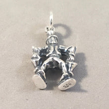 Load image into Gallery viewer, HANS HUMMEL .925 Sterling Silver 3-D Charm Pendant Hamburg Europe Germany Water Carrier Statue tg06