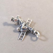 Load image into Gallery viewer, GERMAN CHIMNEY SWEEP .925 Sterling Silver 3-D Charm Pendant Europe Germany good Luck Symbol Souvenir tg04