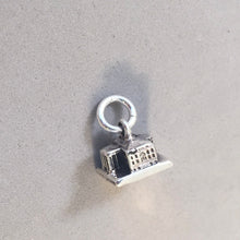 Load image into Gallery viewer, WHITE HOUSE Small .925 Sterling Silver 3-D Charm Pendant Landmark Washington DC Government President Residence Travel TY12