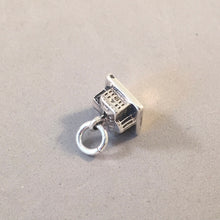 Load image into Gallery viewer, WHITE HOUSE Small .925 Sterling Silver 3-D Charm Pendant Landmark Washington DC Government President Residence Travel TY12