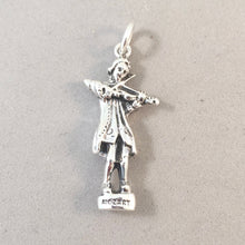 Load image into Gallery viewer, MOZART PLAYING VIOLIN .925 Sterling Silver 3-D Charm Pendant Austria Wolfgang Amadeus Vienna St Gilgen Statue Souvenir Europe ts22