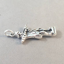 Load image into Gallery viewer, MOZART PLAYING VIOLIN .925 Sterling Silver 3-D Charm Pendant Austria Wolfgang Amadeus Vienna St Gilgen Statue Souvenir Europe ts22