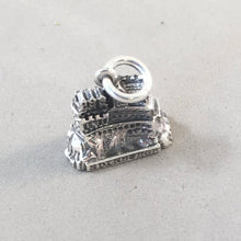 Load image into Gallery viewer, EDINBURGH CASTLE .925 Sterling Silver 3-D Charm Pendant Scotland UK Souvenir tb48