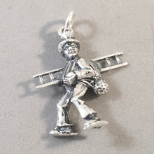 Load image into Gallery viewer, GERMAN CHIMNEY SWEEP .925 Sterling Silver 3-D Charm Pendant Europe Germany good Luck Symbol Souvenir tg04