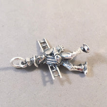 Load image into Gallery viewer, GERMAN CHIMNEY SWEEP .925 Sterling Silver 3-D Charm Pendant Europe Germany good Luck Symbol Souvenir tg04