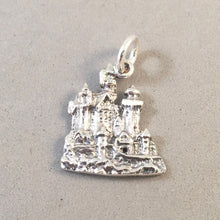 Load image into Gallery viewer, SCHLOSS NEUSCHWANSTEIN .925 Sterling Silver 3-D Charm Pendant Europe Castle Fussen Germany Fairytale Bavaria Munich tg13