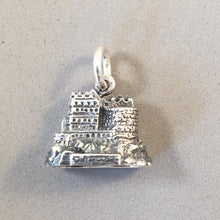 Load image into Gallery viewer, EDINBURGH CASTLE .925 Sterling Silver 3-D Charm Pendant Scotland UK Souvenir tb48