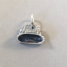 Load image into Gallery viewer, EDINBURGH CASTLE .925 Sterling Silver 3-D Charm Pendant Scotland UK Souvenir tb48