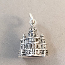 Load image into Gallery viewer, ST. PETER&#39;S BASILICA .925 Sterling Silver 3-D Charm Pendant Rome Italy Vatican City Square Church ti52