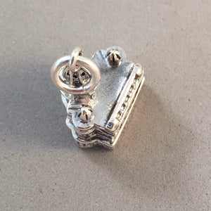 ST. PETER'S BASILICA .925 Sterling Silver 3-D Charm Pendant Rome Italy Vatican City Square Church ti52