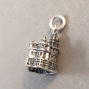 ST. PETER'S BASILICA .925 Sterling Silver 3-D Charm Pendant Rome Italy Vatican City Square Church ti52