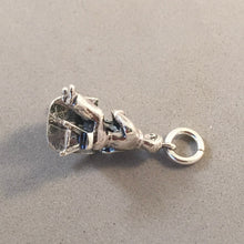 Load image into Gallery viewer, GLASS BLOWER .925 Sterling Silver 3-D Charm Pendant Venice Venetian Murano Seattle Chihuly hb14