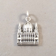 Load image into Gallery viewer, ORSZAGHAZ Budapest .925 Sterling Silver Charm Pendant Parliament Building Hungary Europe Souvenir te02