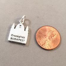 Load image into Gallery viewer, ORSZAGHAZ Budapest .925 Sterling Silver Charm Pendant Parliament Building Hungary Europe Souvenir te02