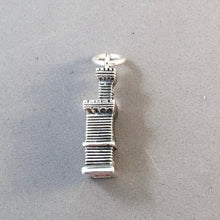 Load image into Gallery viewer, San Marino PALAZZO PUBBLICO .925 Sterling Silver 3-D Charm Pendant Town Hall Tower Souvenir Europe Italy te16