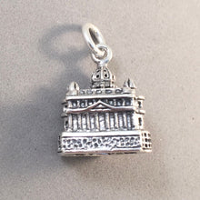 Load image into Gallery viewer, ST. PETER&#39;S BASILICA .925 Sterling Silver 3-D Charm Pendant Rome Italy Vatican City Square Church ti52