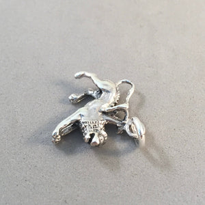 CHIMERA OF AREZZO .925 Sterling Silver 3-D Charm Pendant Europe Florence Italy Greek Mythology Lion Snake Goat Museum ti56