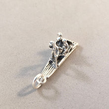 Load image into Gallery viewer, JAMAICAN BAMBOO RAFT .925 Sterling Silver Map Charm Pendant Martha Brae River Caribbean Jungle Lagoon Travel Places tr25