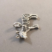 Load image into Gallery viewer, ZEBRA .925 Sterling Silver 3-D Charm Pendant Cut Out Safari Africa Animal an45