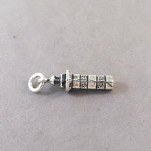 Load image into Gallery viewer, HARBOUR TOWN LIGHTHOUSE .925 Sterling Silver Charm Pendant Hilton Head Island Marina South Carolina TU29