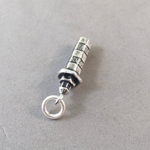 HARBOUR TOWN LIGHTHOUSE .925 Sterling Silver Charm Pendant Hilton Head Island Marina South Carolina TU29