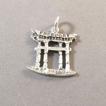 Load image into Gallery viewer, FREEPORT TORII GATE .925 Sterling Silver Charm Pendant Caribbean Grand Bahama International Bazaar Souvenir tr02