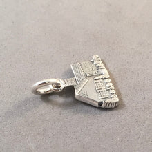 Load image into Gallery viewer, BUNGALOW HOUSE .925 Sterling Silver Charm Pendant Home Sweet Home Cottage Country Realtor Real Estate Craftsman hm15