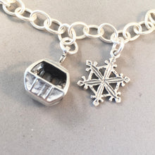 Load image into Gallery viewer, WINTER WONDERLAND BRACELET .925 Sterling Silver Charm Bracelet Snowman Ski Gondola Skis Pinecone Acorns Snowflake Scarf Fir Tree