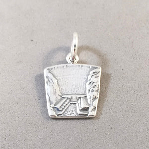 HOOVER DAM .925 Sterling Silver Charm Pendant Nevada Boulder City Las Vegas Tw25