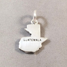 Load image into Gallery viewer, GUATEMALA MAP .925 Sterling Silver Charm Pendant Country Central America Souvenir ct18-GT