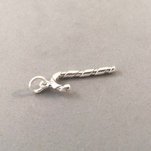 Load image into Gallery viewer, CANDY CANE .925 Sterling Silver 3-D Charm Pendant Christmas X-mas Holiday hl08