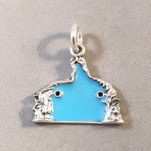 Load image into Gallery viewer, PLAYA DEL CARMEN .925 Sterling Silver Charm Pendant Fundadores Park Maya Mexico Souvenir Travel tm03