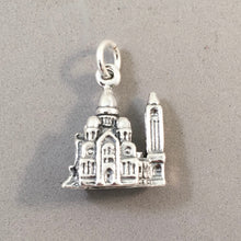 Load image into Gallery viewer, SACRE COEUR de MONTMARTRE 3-D .925 Sterling Silver Charm Pendant Basilica Church France Europe Travel tf45